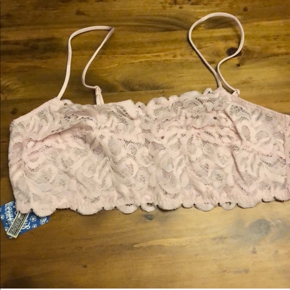 Free People Pink Reese bralette Large New - Picture 3 of 6